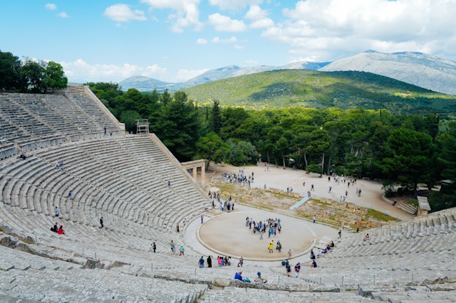 Mykene og Epidaurus i Hellas